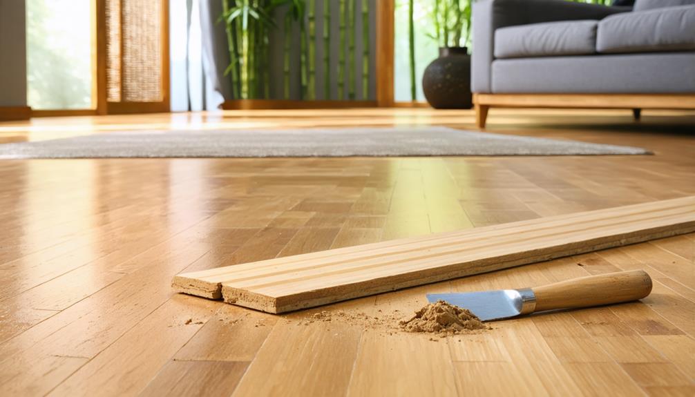 bamboo floor gap solutions