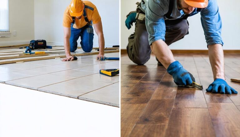 hiring professionals for flooring installation