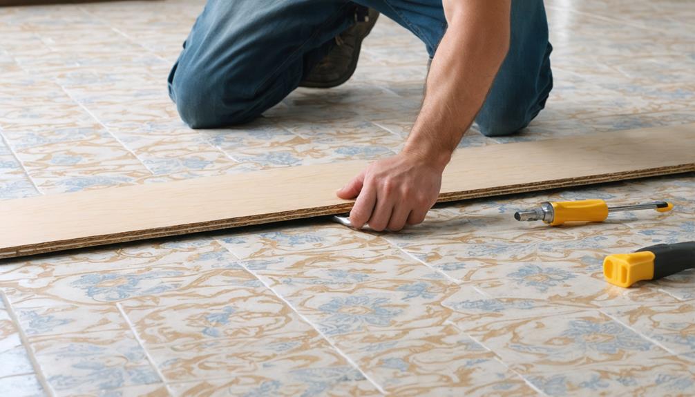 installing lvp over tile