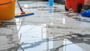 marble floor stain removal