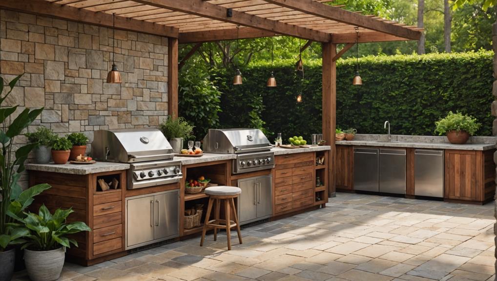 outdoor kitchen flooring choices