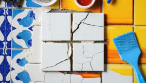 repairing cracked floor tiles