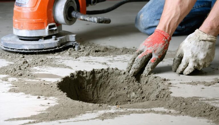 repairing pitted concrete floors