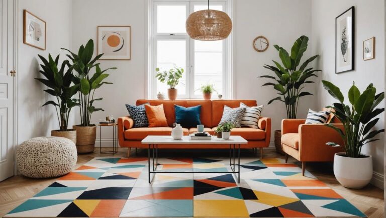 statement flooring small spaces