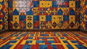 bold artistic floor tiles