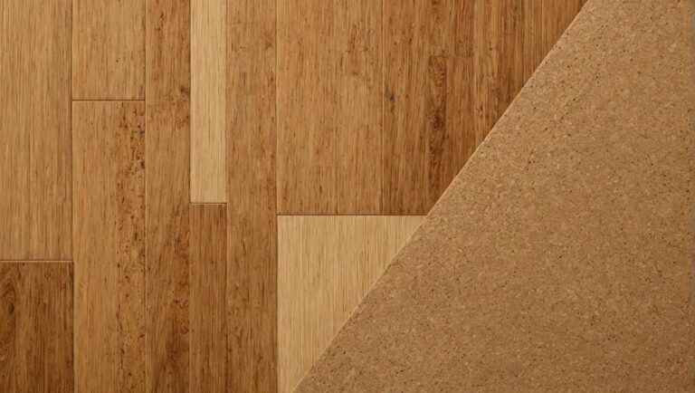 cork or bamboo flooring