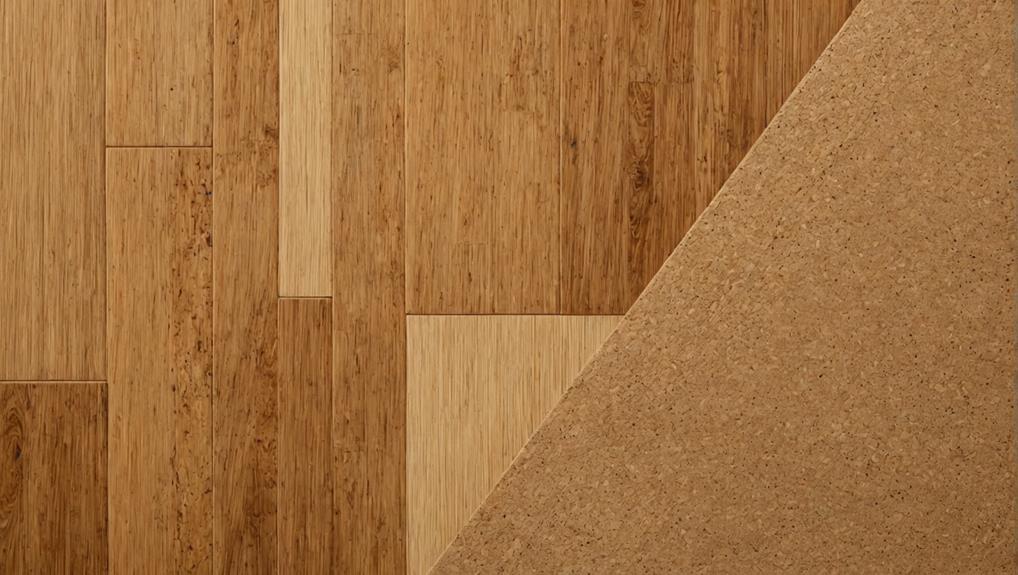 cork or bamboo flooring