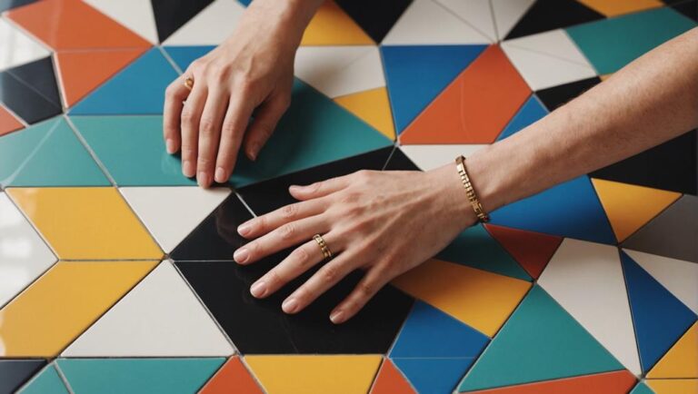 installing geometric tile patterns