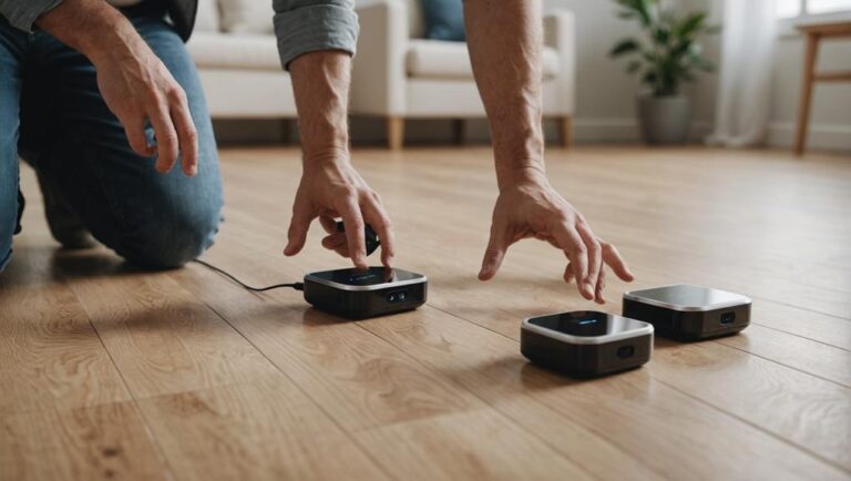 installing wireless floor sensors