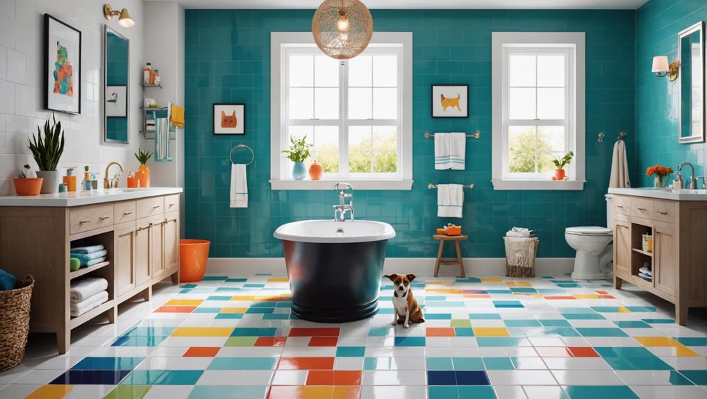 pet friendly bathroom flooring solutions