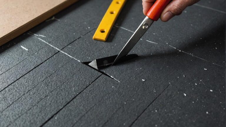 repairing rubber flooring tears