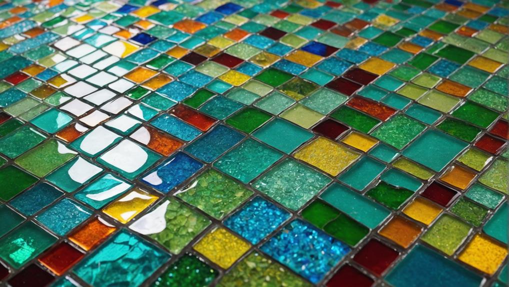 sustainable recycled glass flooring