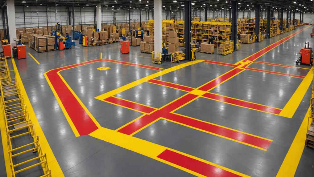 warehouse safety floor marking