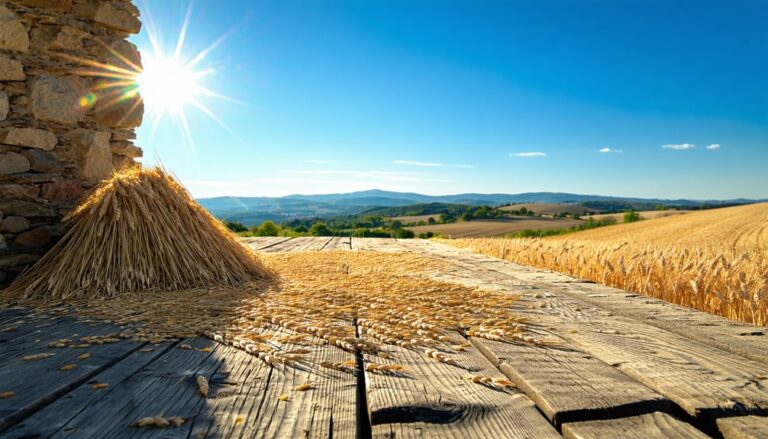agricultural grain processing area