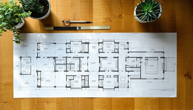 architectural layout design blueprint
