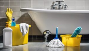 bathroom floor cleaning tips