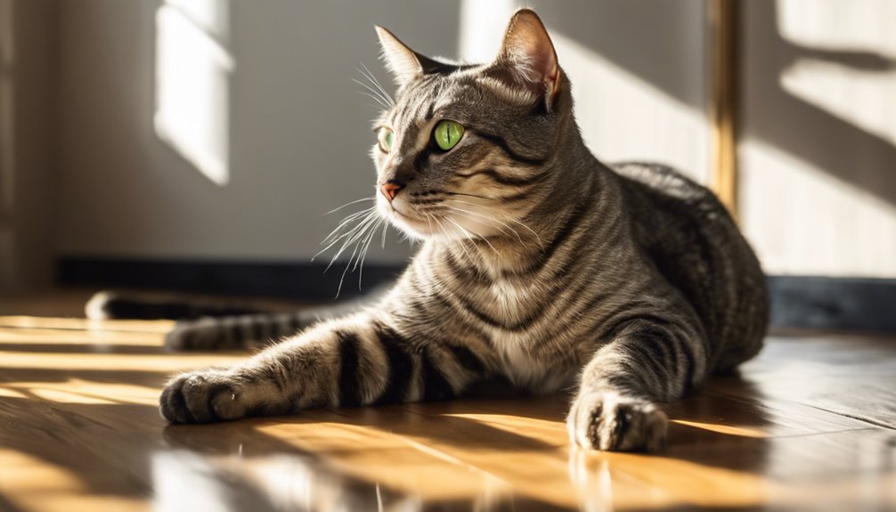 cat scratching floor behavior