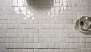clean tile floor grout