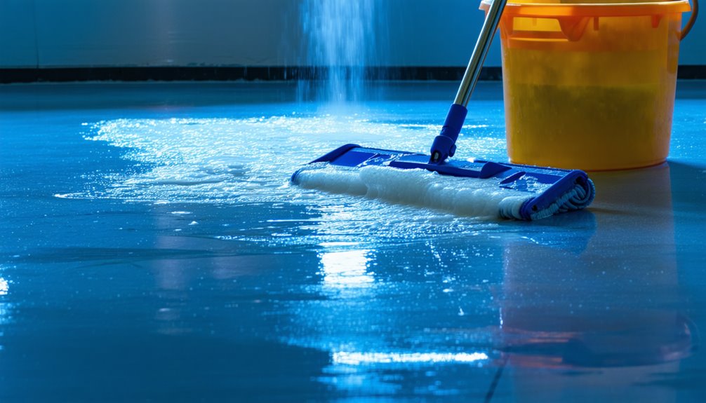 cleaning epoxy floor surfaces