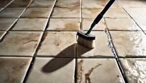cleaning floor grout effectively