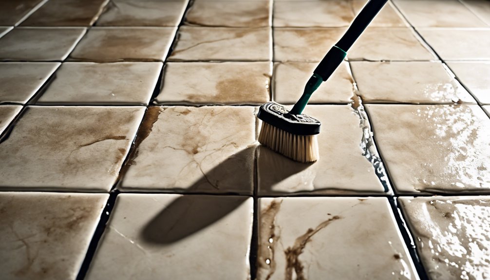 cleaning floor grout effectively