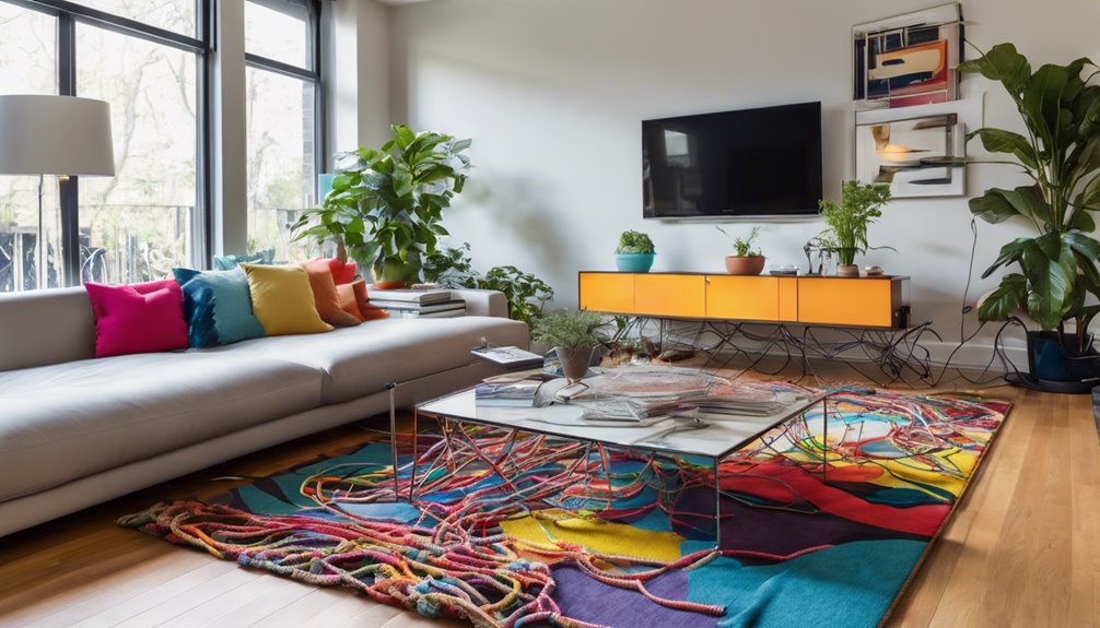 conceal floor cables effectively