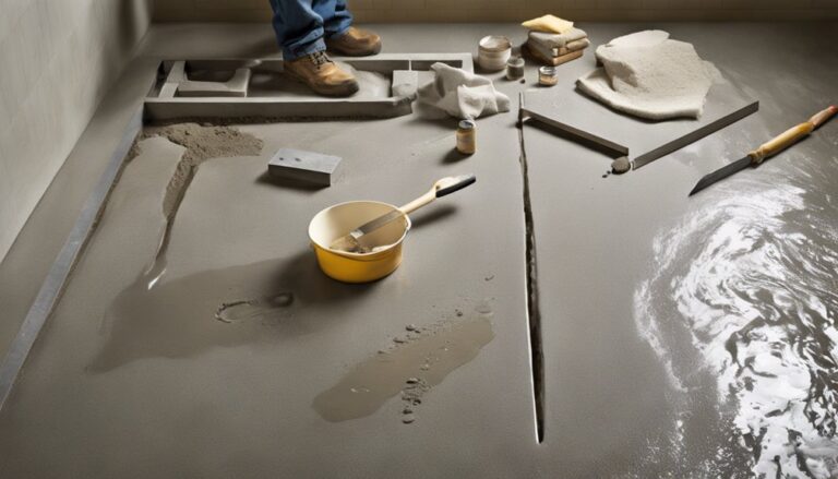 constructing a concrete shower pan