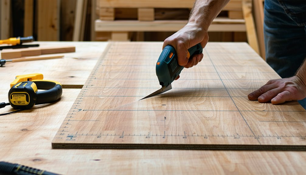 cutting vinyl plank flooring