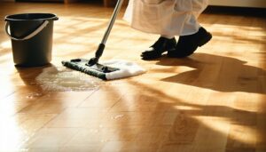 deep clean hardwood floors