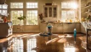 deep cleaning vinyl floors