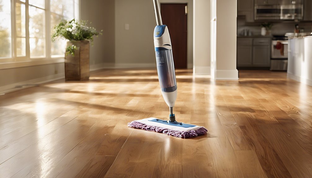 disinfect hardwood floor surfaces