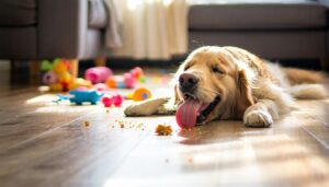 dog licking floor reasons