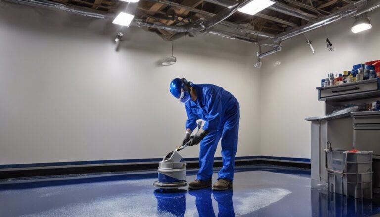 epoxy garage floor installation