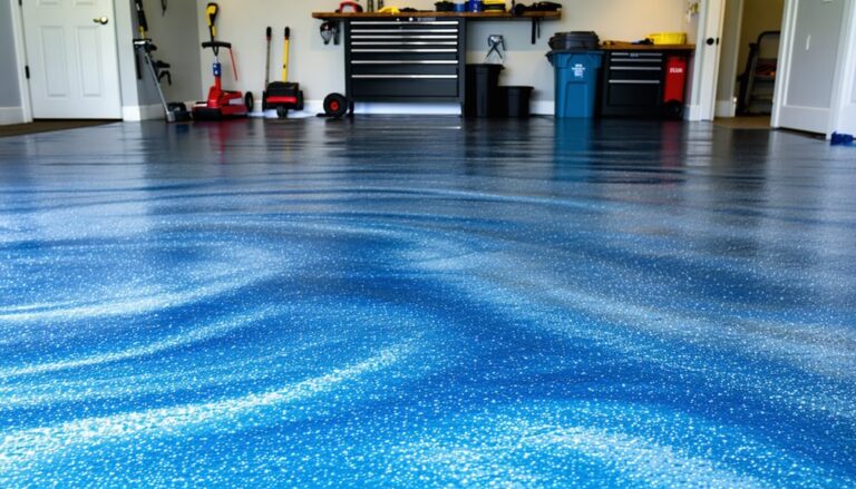 epoxy garage floor project