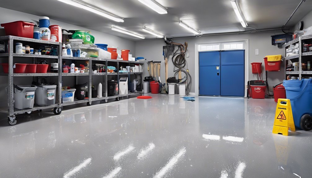 garage floor cleaning tips