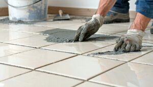 grouting technique for tiles