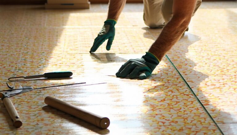 installing linoleum flooring steps
