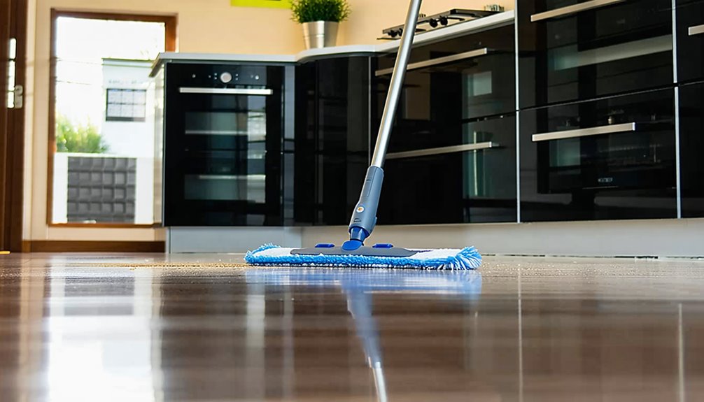 mop floors regularly for cleanliness
