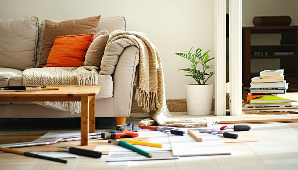 move furniture for flooring