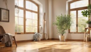 natural wood floor shine