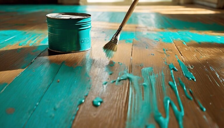 painting hardwood floors allowed