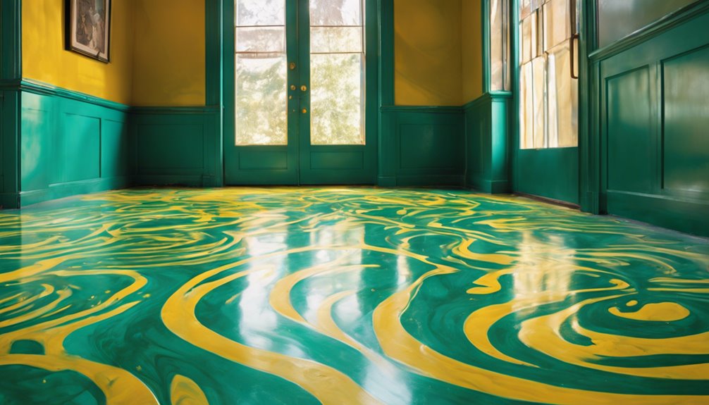 painting linoleum floors possible