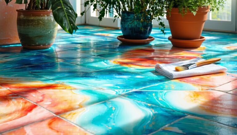 painting tile floors possible
