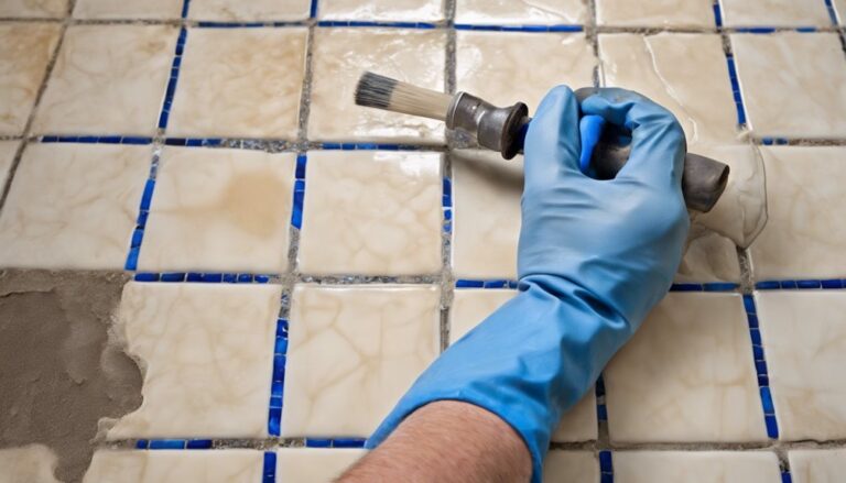 regrouting tile floor process