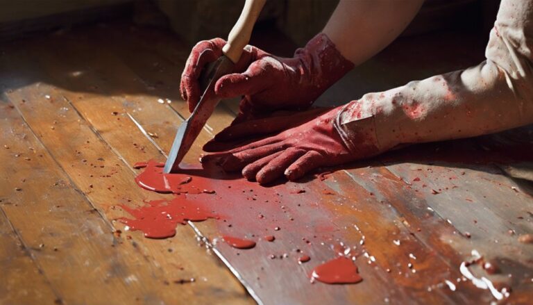 removing paint from hardwood