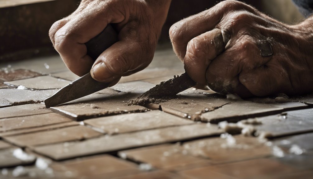 removing tile flooring process