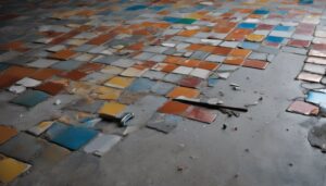removing tile from concrete