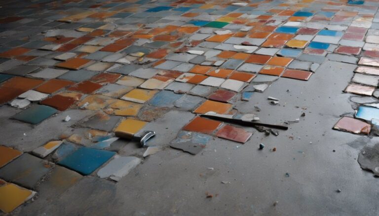 removing tile from concrete