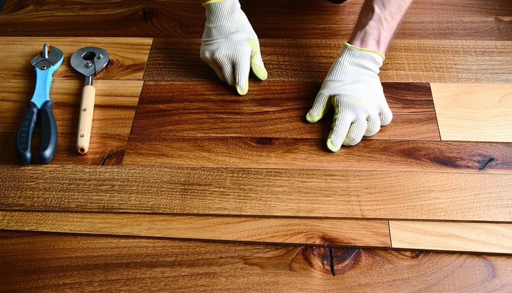 riparazione danni al pavimento laminato