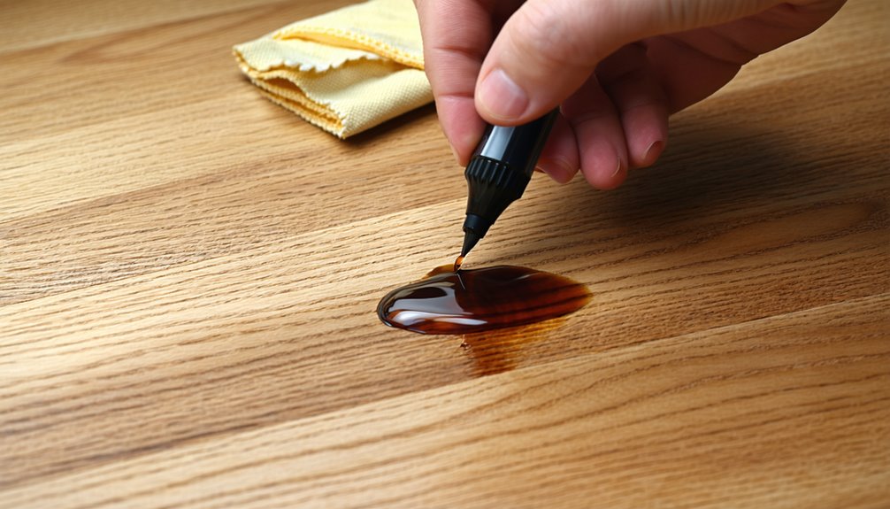 repairing wood floor scratches